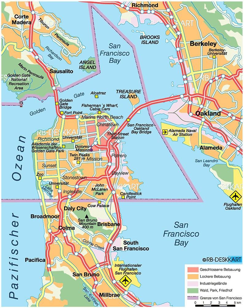 map of east bay শহরে