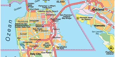 Map of east bay শহরে