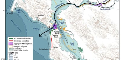 মানচিত্র, সান ফ্রান্সিসকো বে গভীরতা