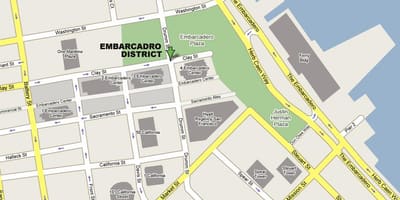 মানচিত্র, embarcadero সান ফ্রান্সিসকো